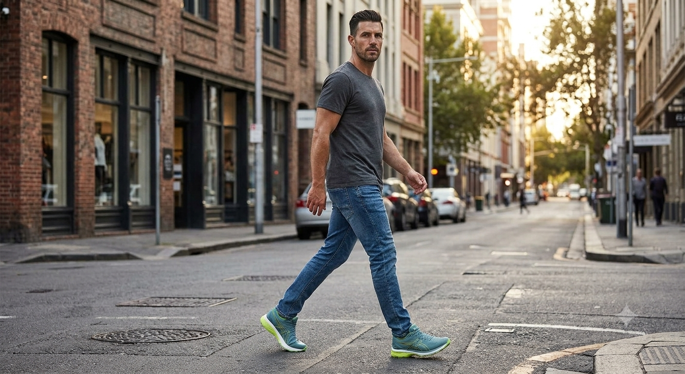 ASICS Gel-Cumulus / Gel-Nimbus Performance Running Shoe (Slate Grey/Lime Accent) - Image 2