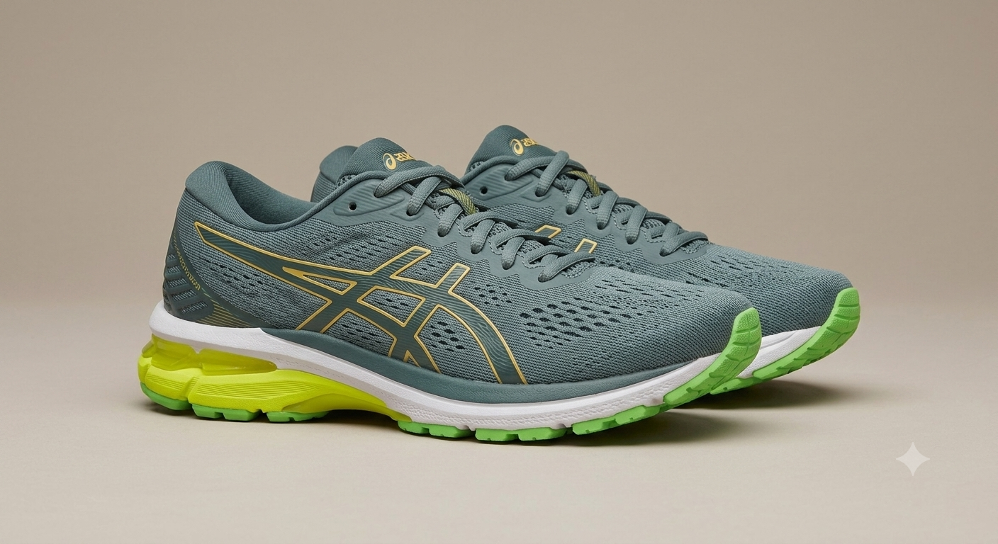 ASICS Gel-Cumulus / Gel-Nimbus Performance Running Shoe (Slate Grey/Lime Accent)